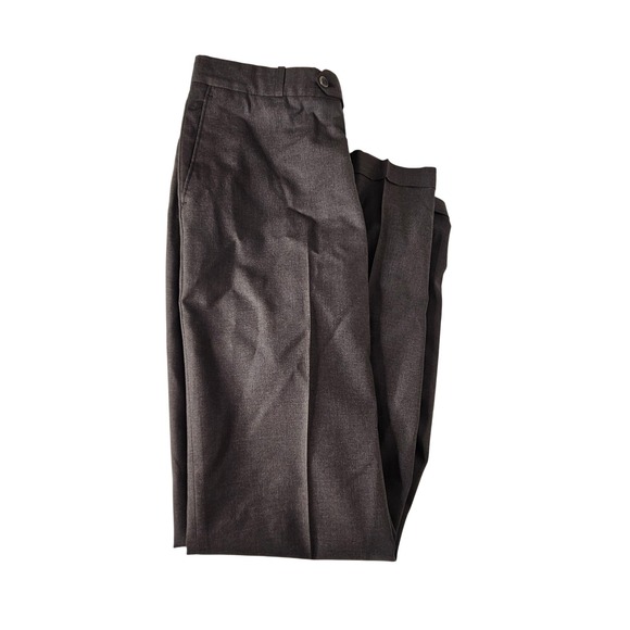 Cricketeer Other - Cricketeer Men's 100% Wool Dress Trousers Brown Charcoal Cuffed Flat Front Waist